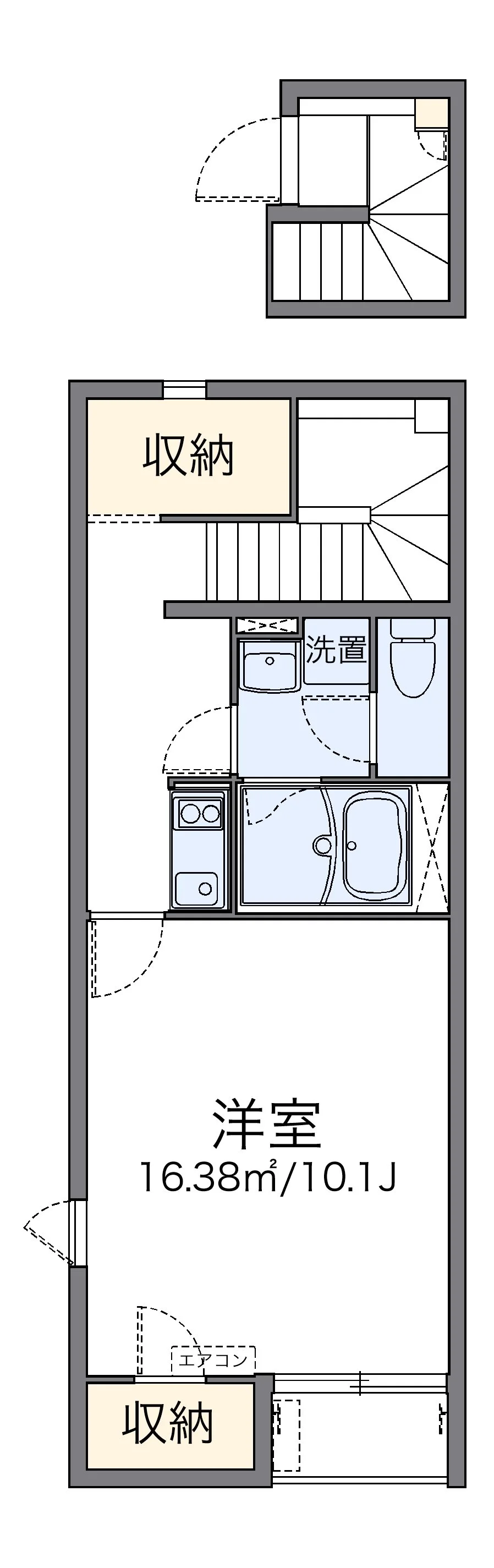 代表的な間取のため実際の間取とは異なる場合があります