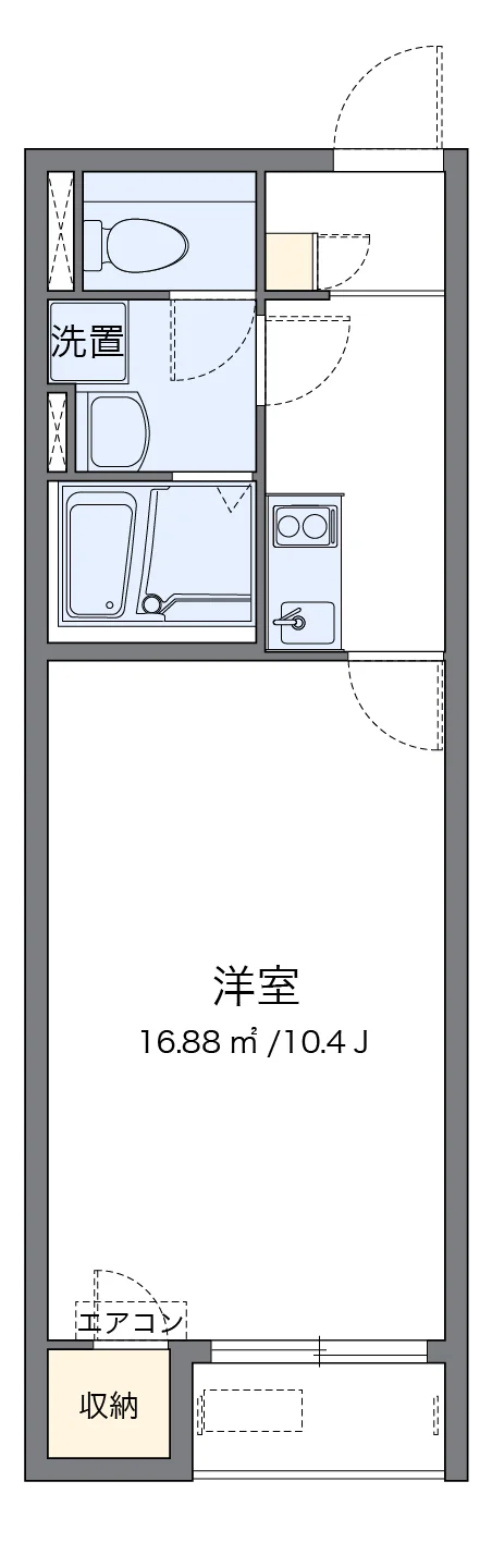 代表的な間取のため実際の間取とは異なる場合があります