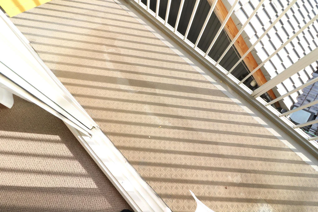 洗濯物が干しやすいバルコニー付き