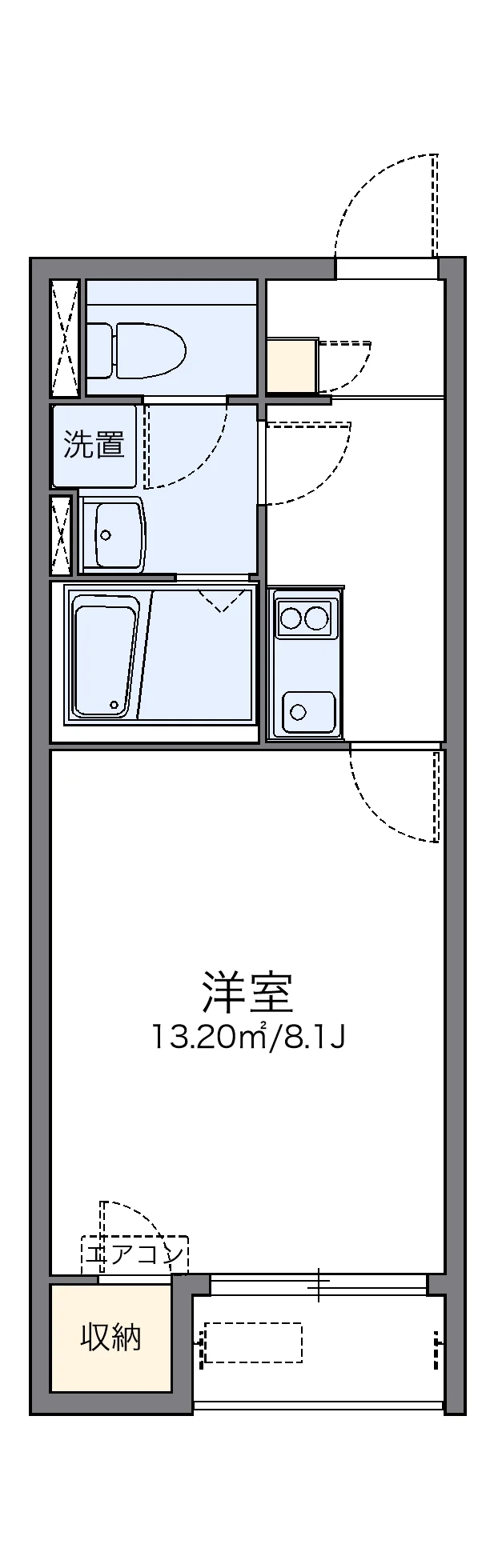 代表的な間取のため実際の間取とは異なる場合があります