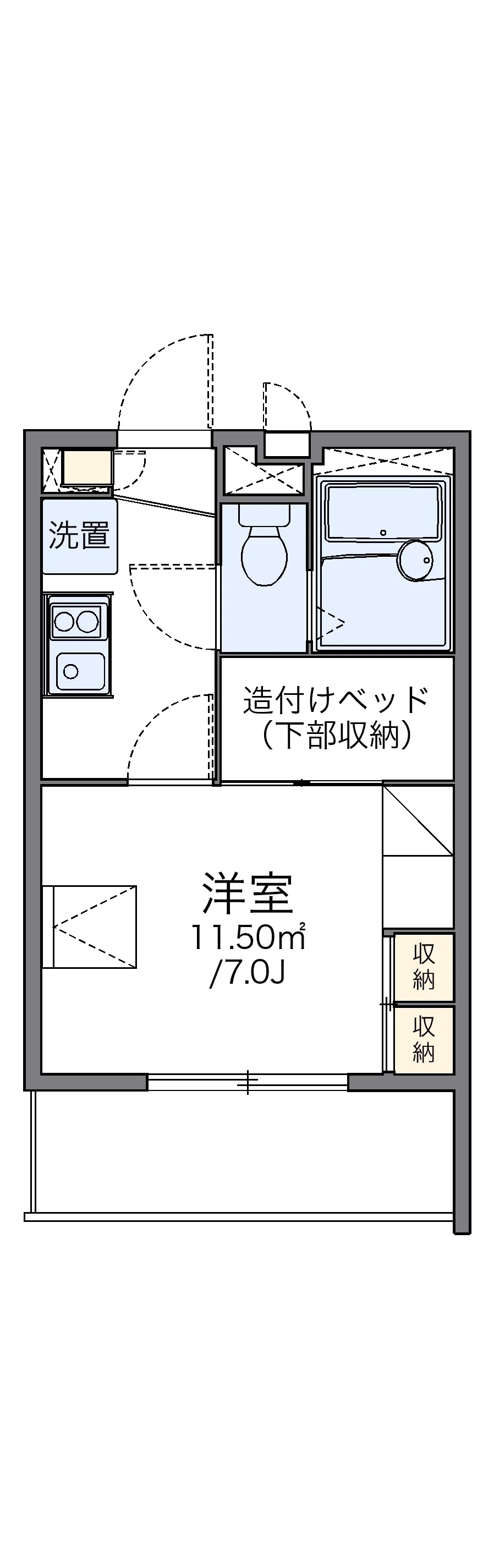 代表的な間取のため実際の間取とは異なる場合があります