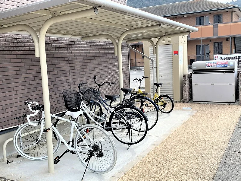 駐輪場です。