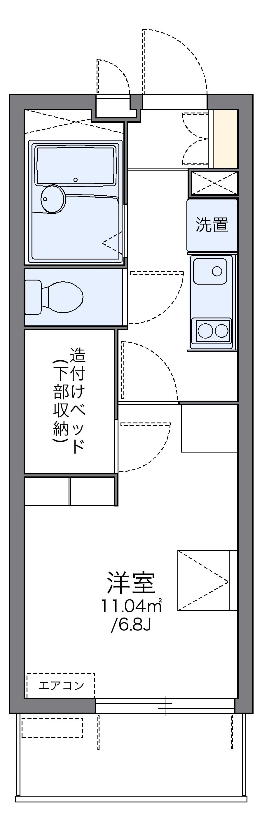 代表的な間取のため実際の間取とは異なる場合があります