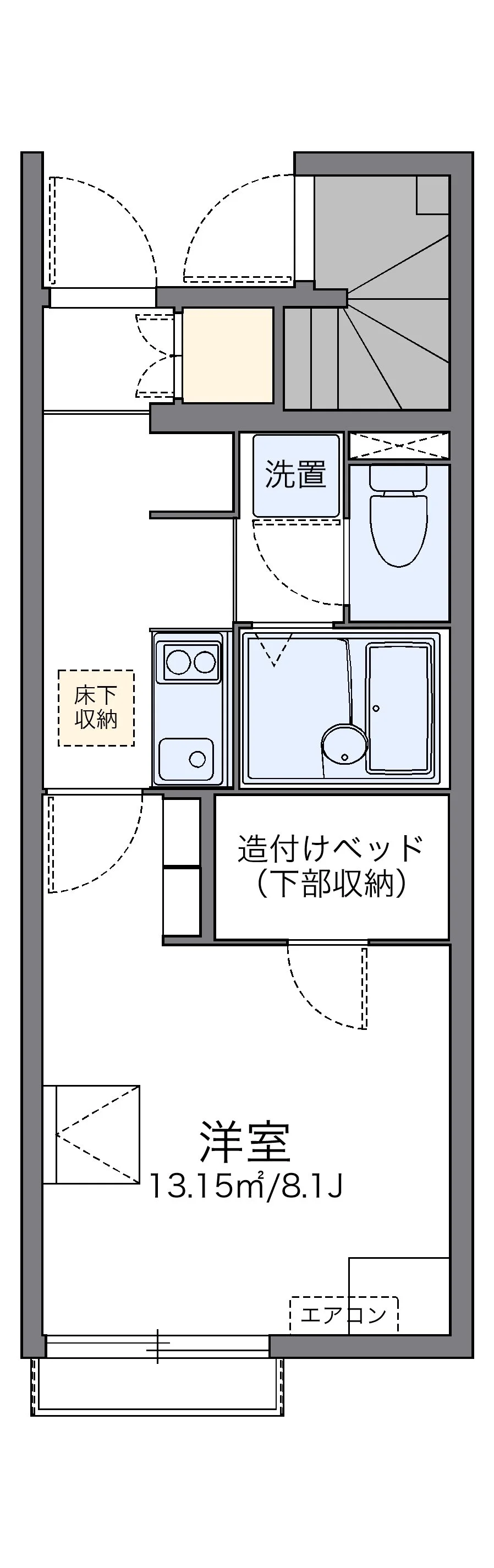 代表的な間取のため実際の間取とは異なる場合があります