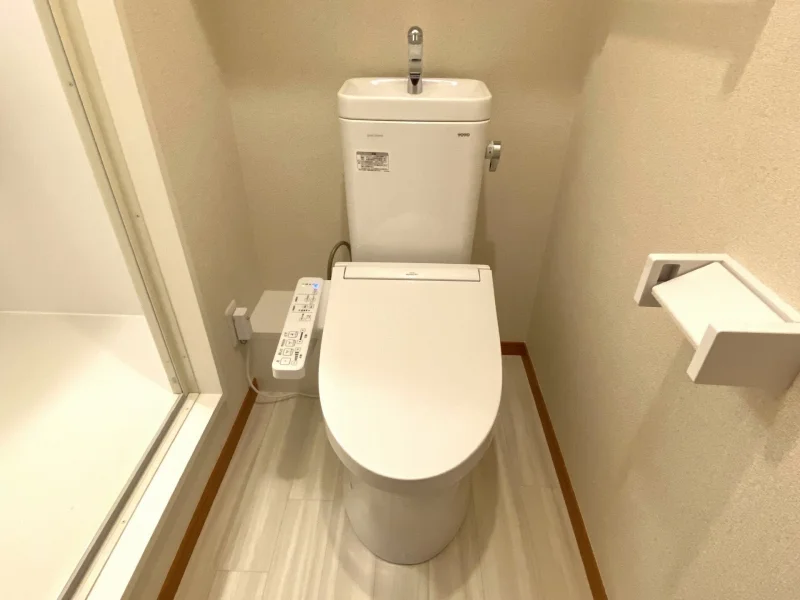 温水洗浄便座付きで安心♪