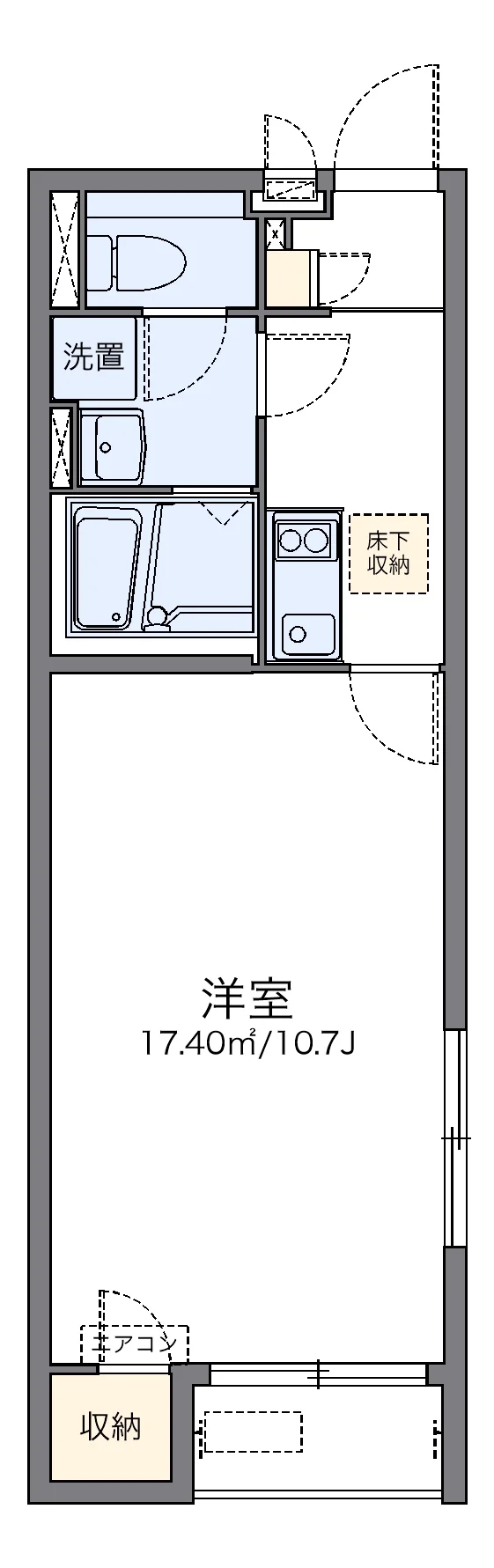 代表的な間取のため実際の間取とは異なる場合があります