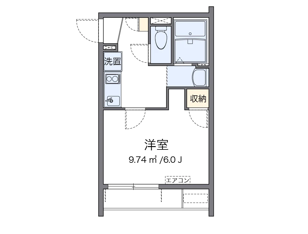 代表的な間取のため実際の間取とは異なる場合があります