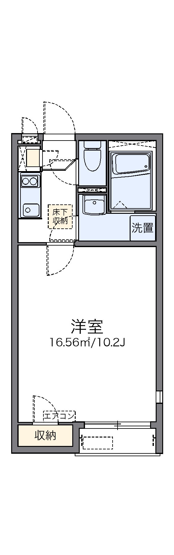 代表的な間取のため実際の間取とは異なる場合があります