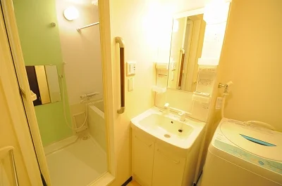 独立の洗面台があります。