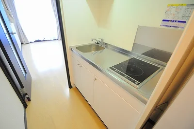 手前はIH,奥は電気コンロです。