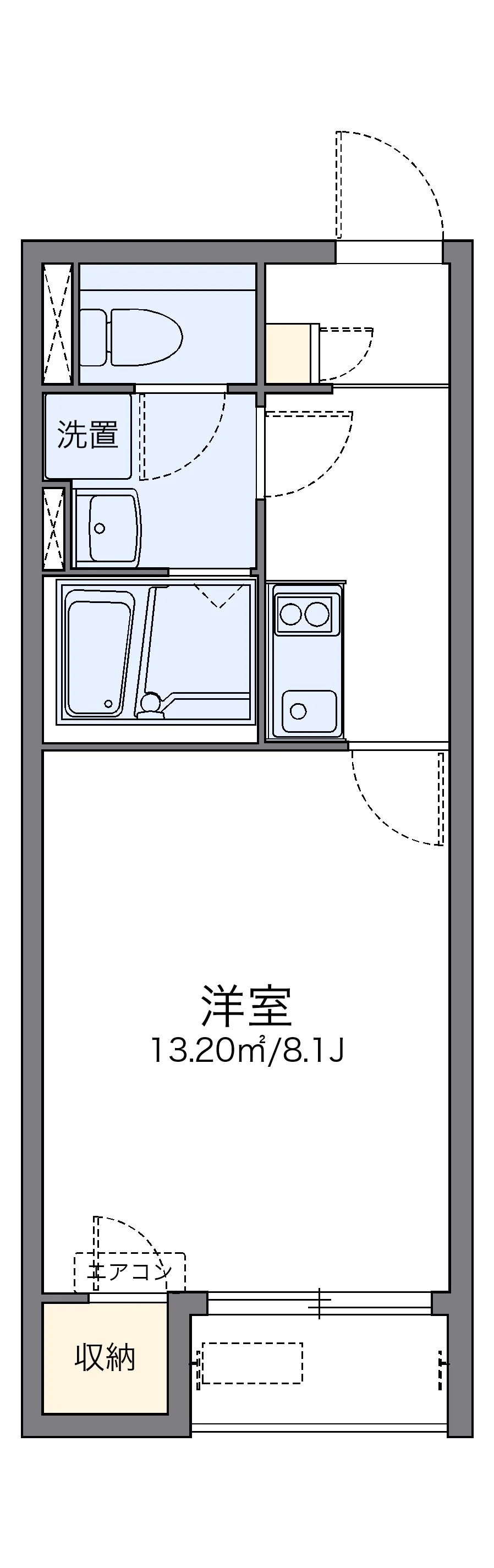 代表的な間取のため実際の間取とは異なる場合があります