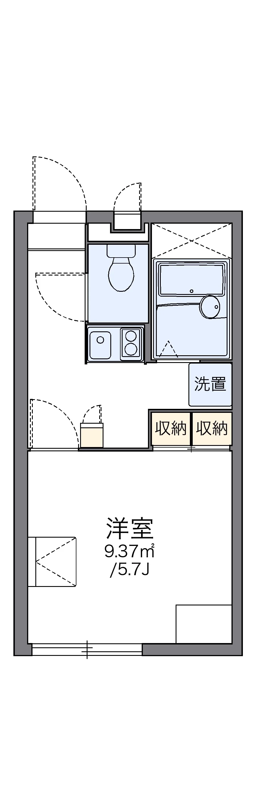 代表的な間取のため実際の間取とは異なる場合があります