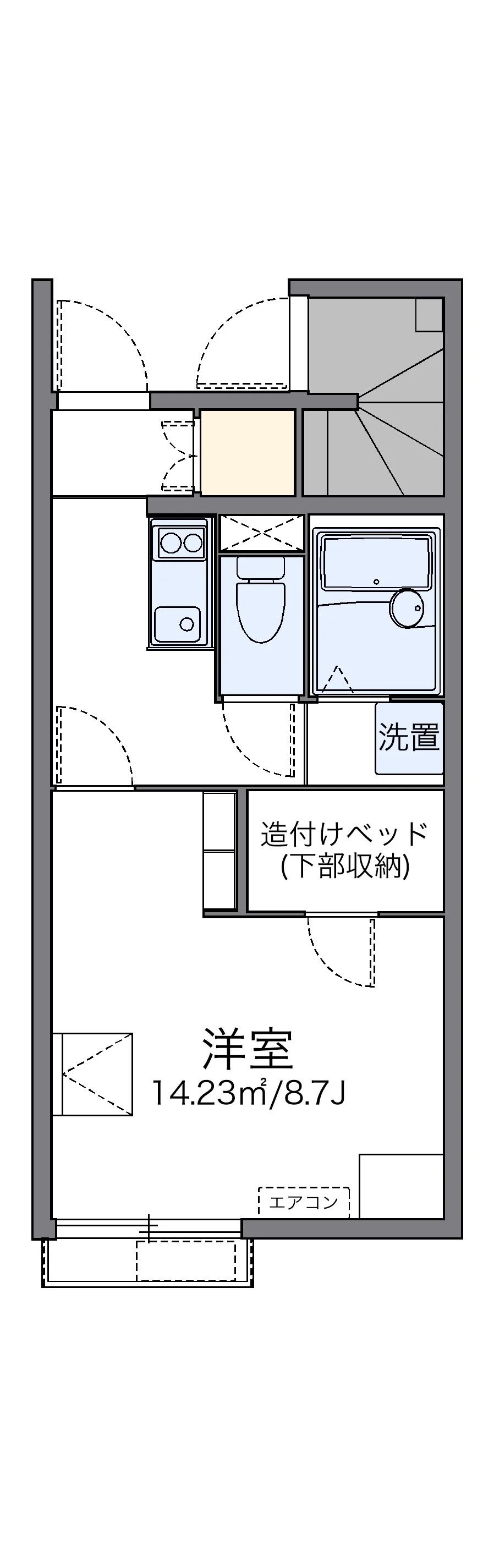 代表的な間取のため実際の間取とは異なる場合があります