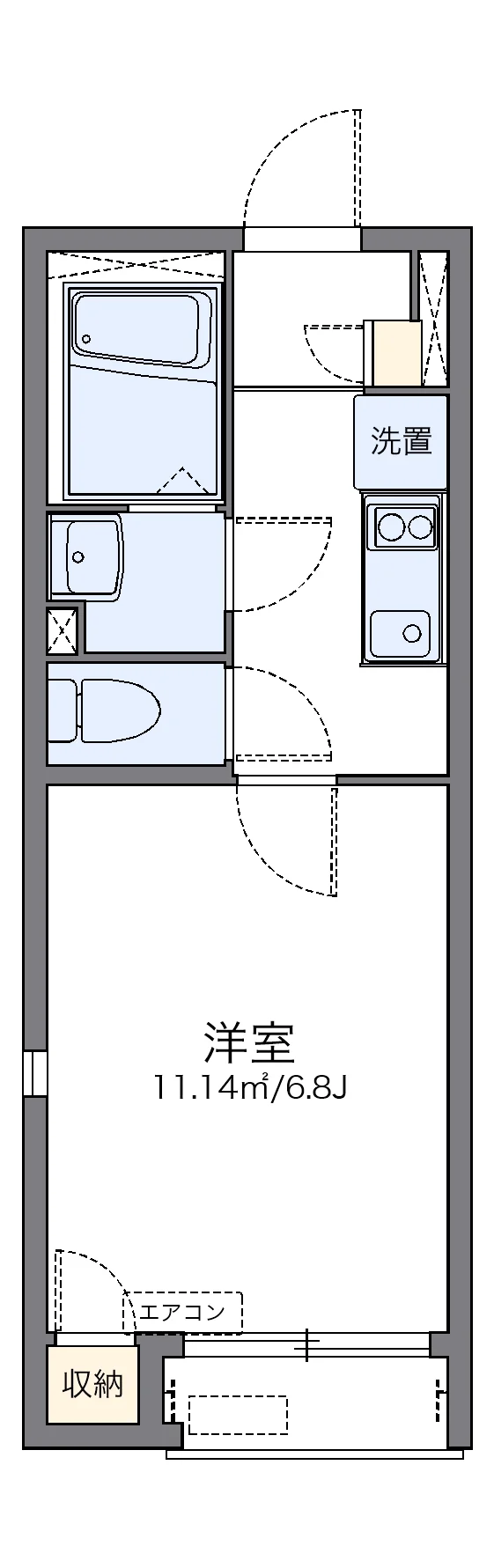 代表的な間取のため実際の間取とは異なる場合があります