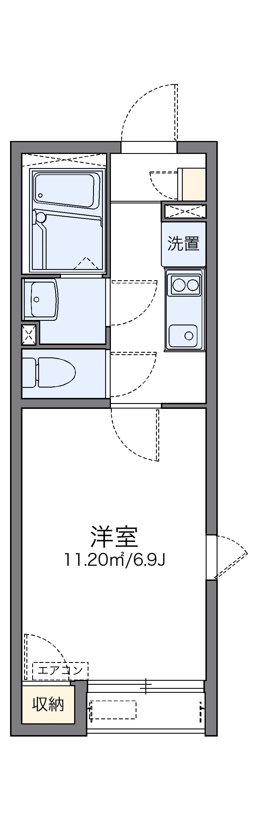代表的な間取のため実際の間取とは異なる場合があります