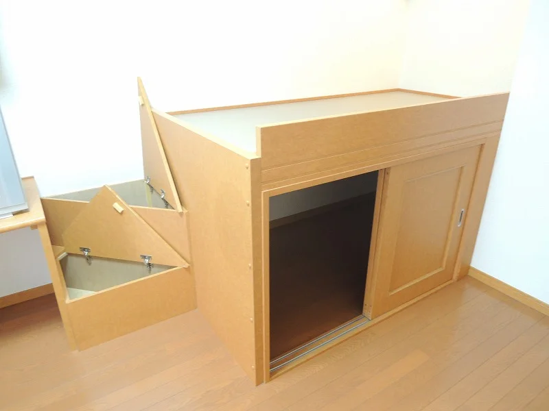 収納付ベッドタイプのお部屋