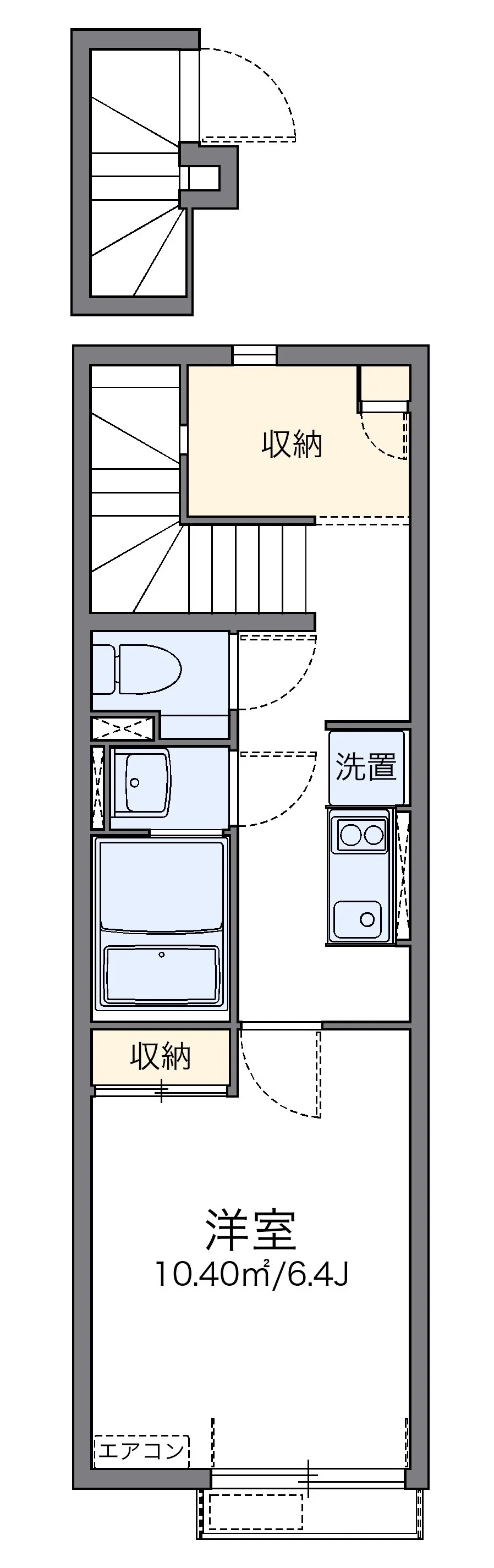 代表的な間取のため実際の間取とは異なる場合があります