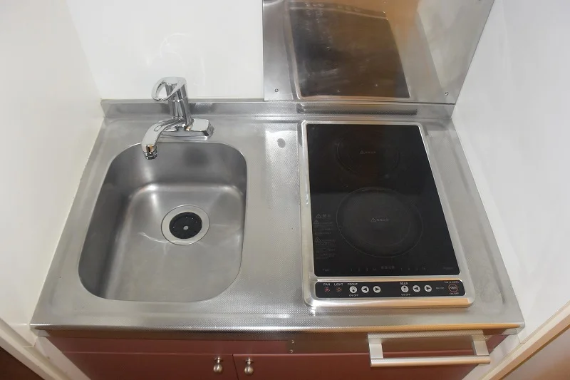 電気コンロが2口付いています！