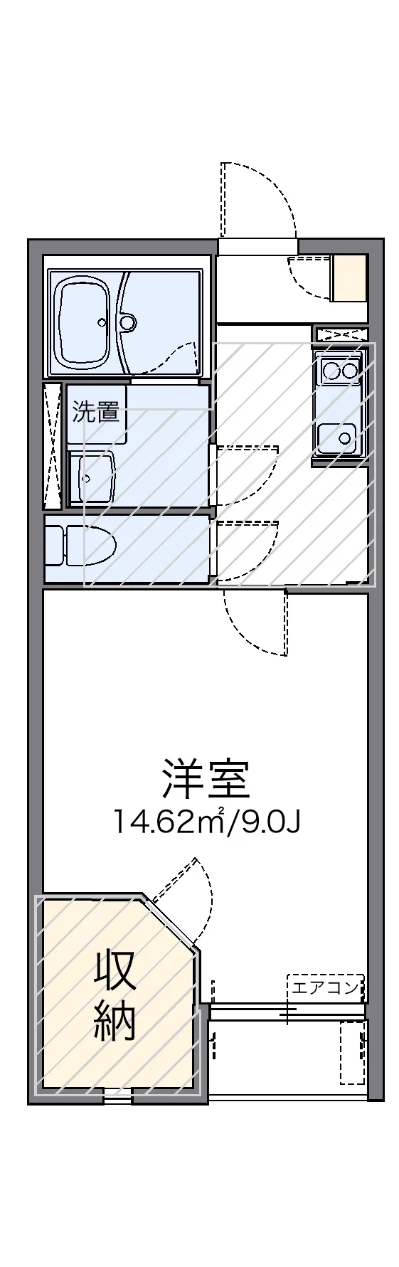 代表的な間取のため実際の間取とは異なる場合があります