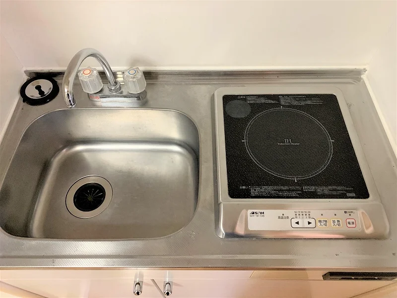 2口ラジエントヒーターコンロ。