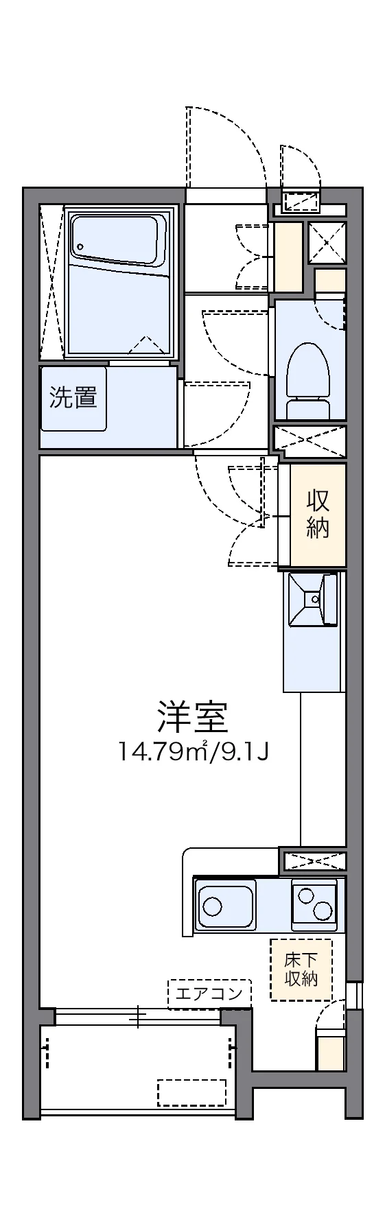 代表的な間取のため実際の間取とは異なる場合があります