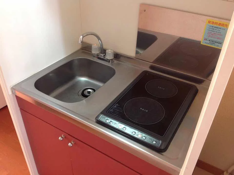 ２口電気コンロ