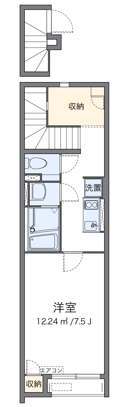 代表的な間取のため実際の間取とは異なる場合があります