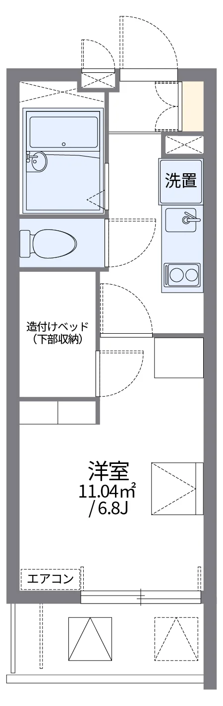 代表的な間取のため実際の間取とは異なる場合があります