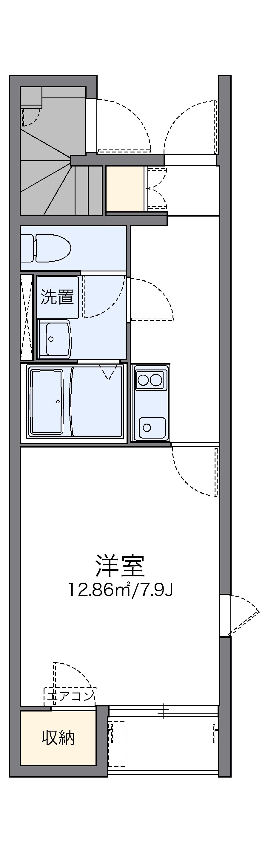 代表的な間取のため実際の間取とは異なる場合があります
