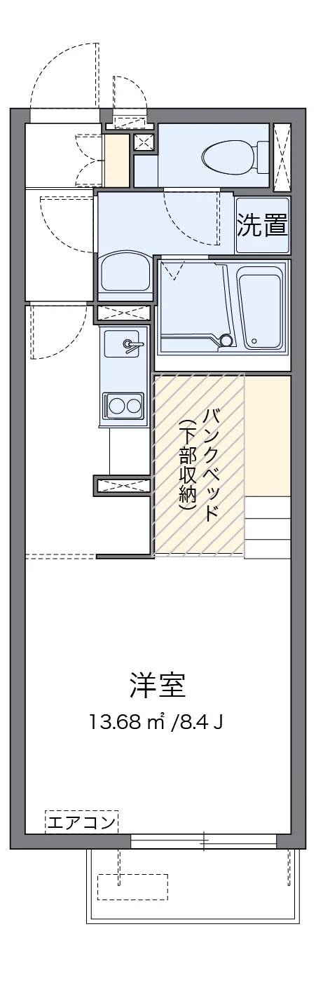 代表的な間取のため実際の間取とは異なる場合があります