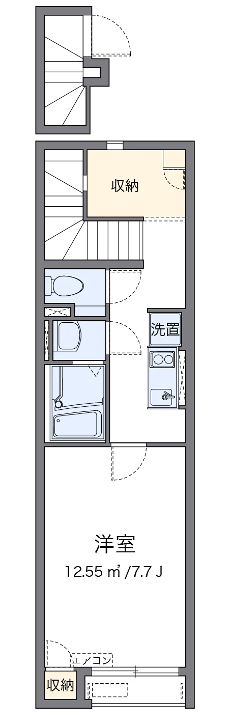 代表的な間取のため実際の間取とは異なる場合があります