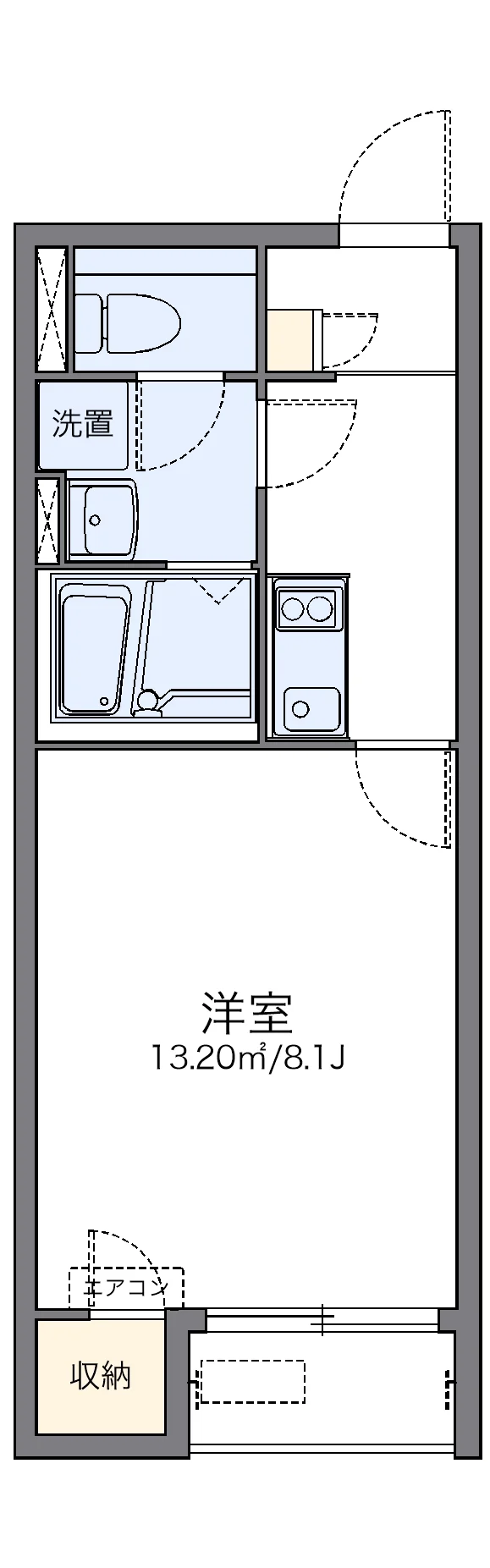 代表的な間取のため実際の間取とは異なる場合があります
