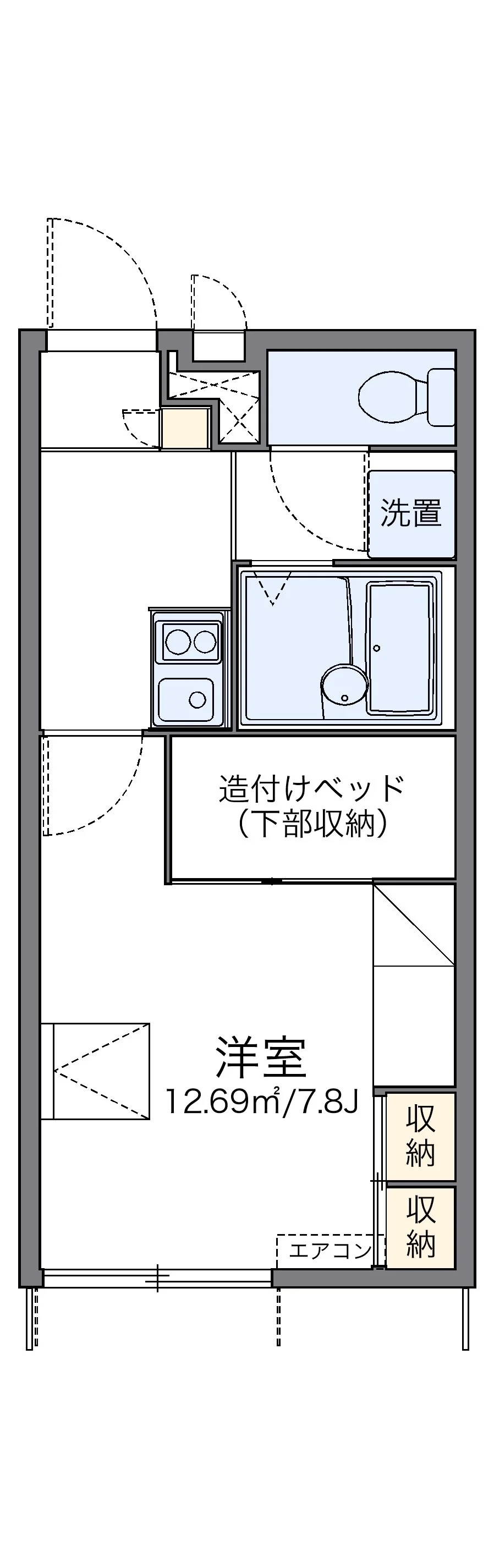 代表的な間取のため実際の間取とは異なる場合があります