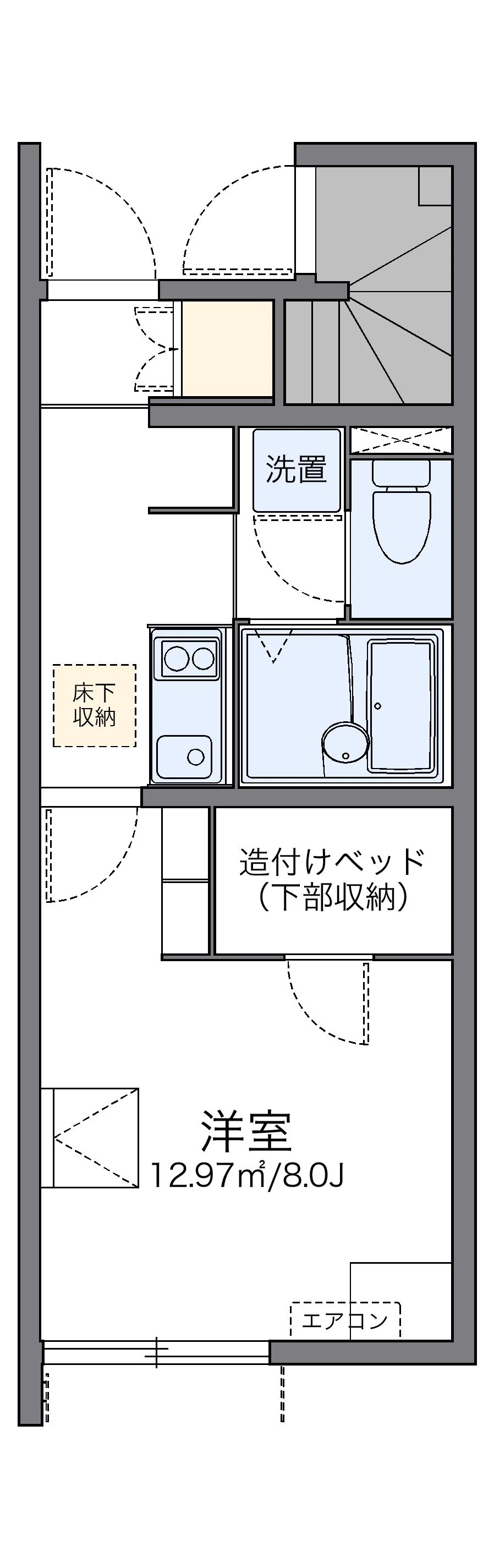 代表的な間取のため実際の間取とは異なる場合があります