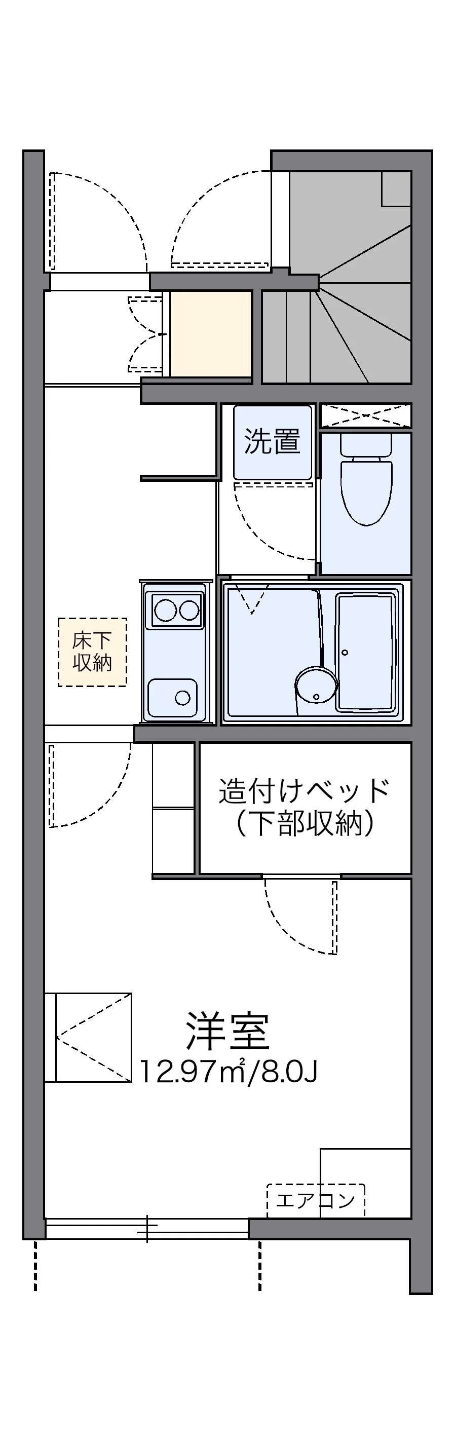 代表的な間取のため実際の間取とは異なる場合があります