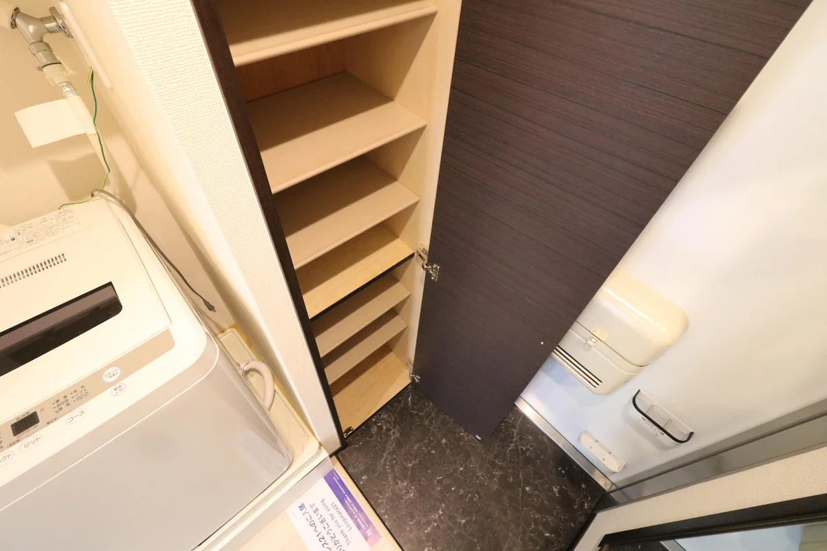 シューズボックス完備により女性でも安心
