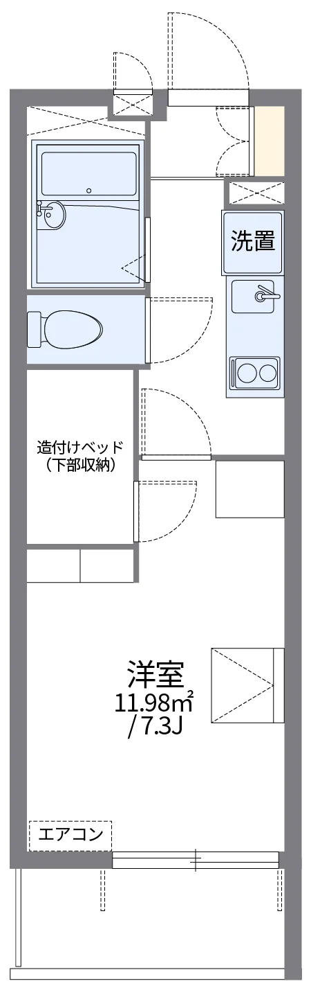 代表的な間取のため実際の間取とは異なる場合があります