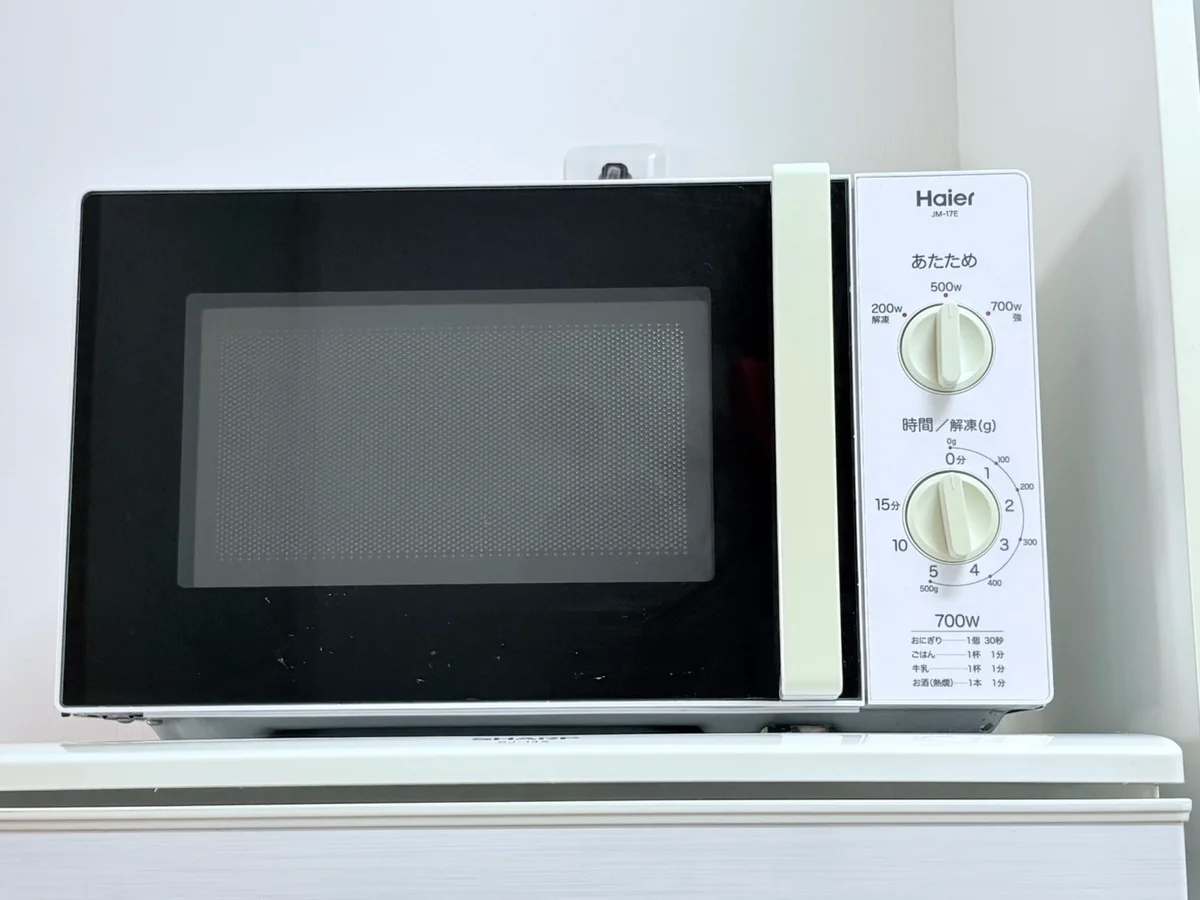 家電備え付なので、自由に使ってあたたかいご飯がその日から作れます！