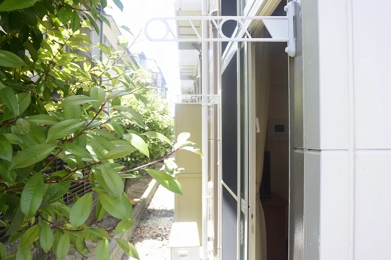 物干し竿あります。