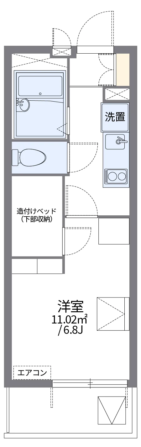 代表的な間取のため実際の間取とは異なる場合があります