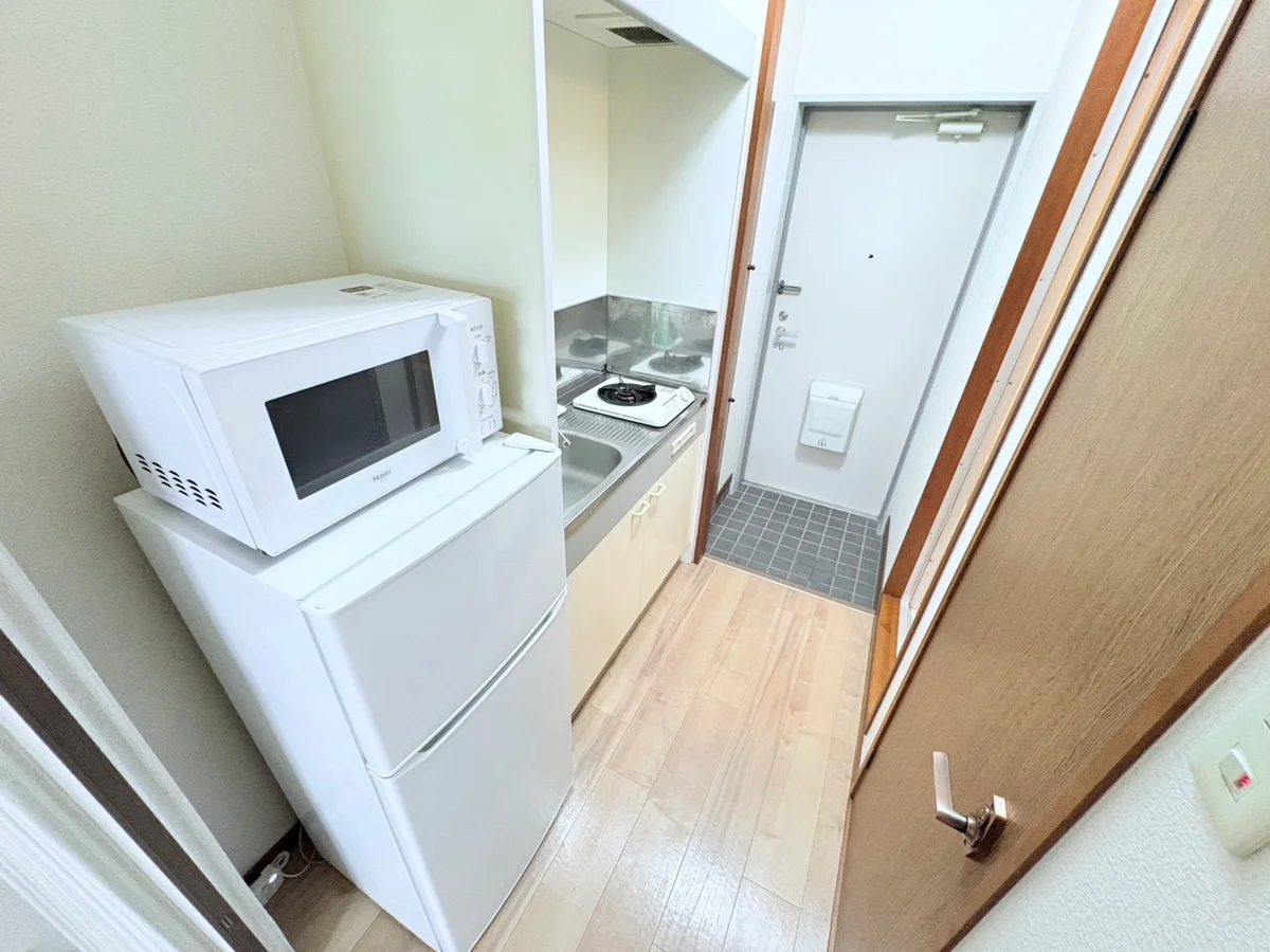 １口コンロ付♪スーパーで食材を買ってきたらすぐにお料理に取り掛かれます！