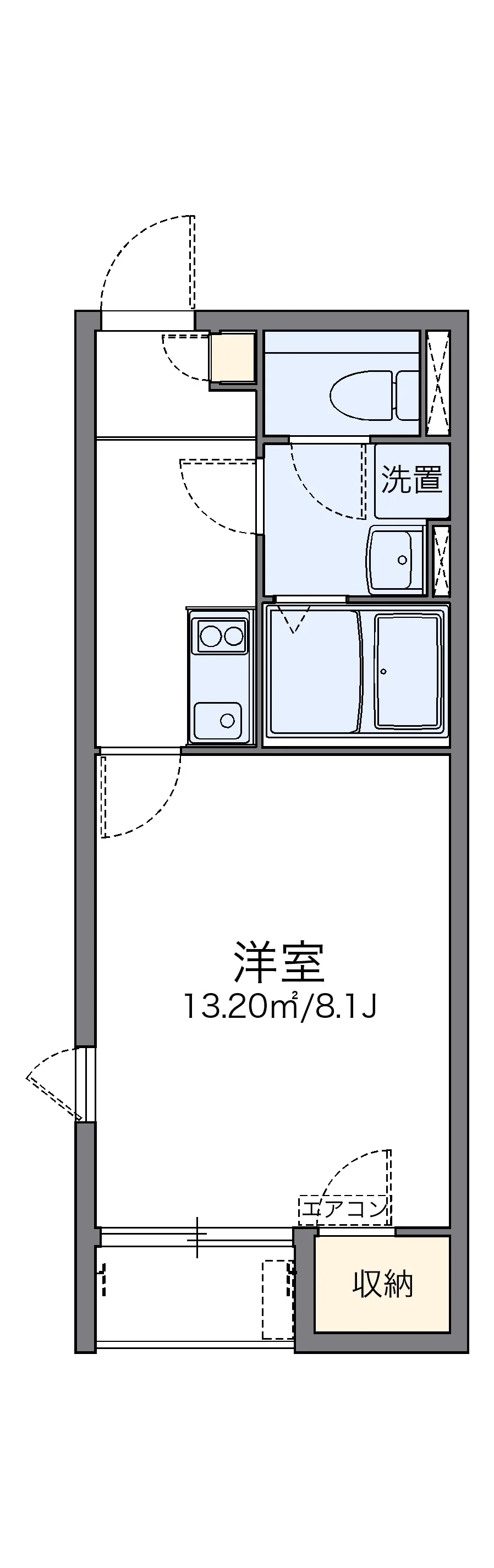 代表的な間取のため実際の間取とは異なる場合があります