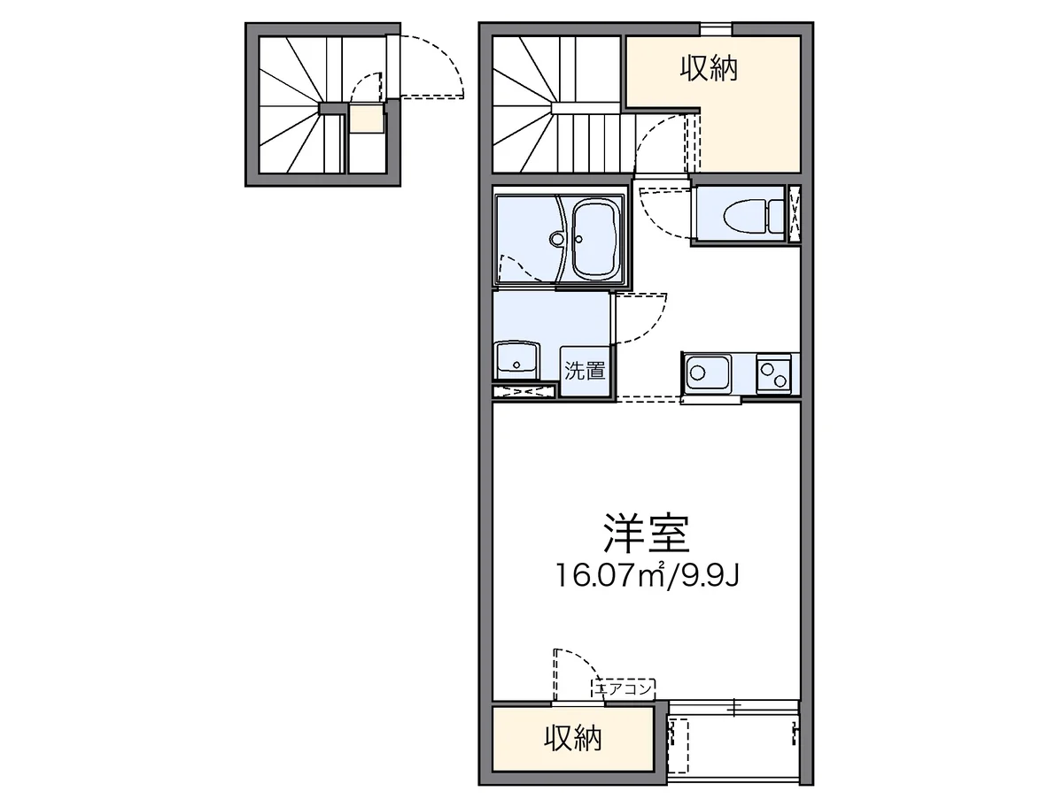 代表的な間取のため実際の間取とは異なる場合があります