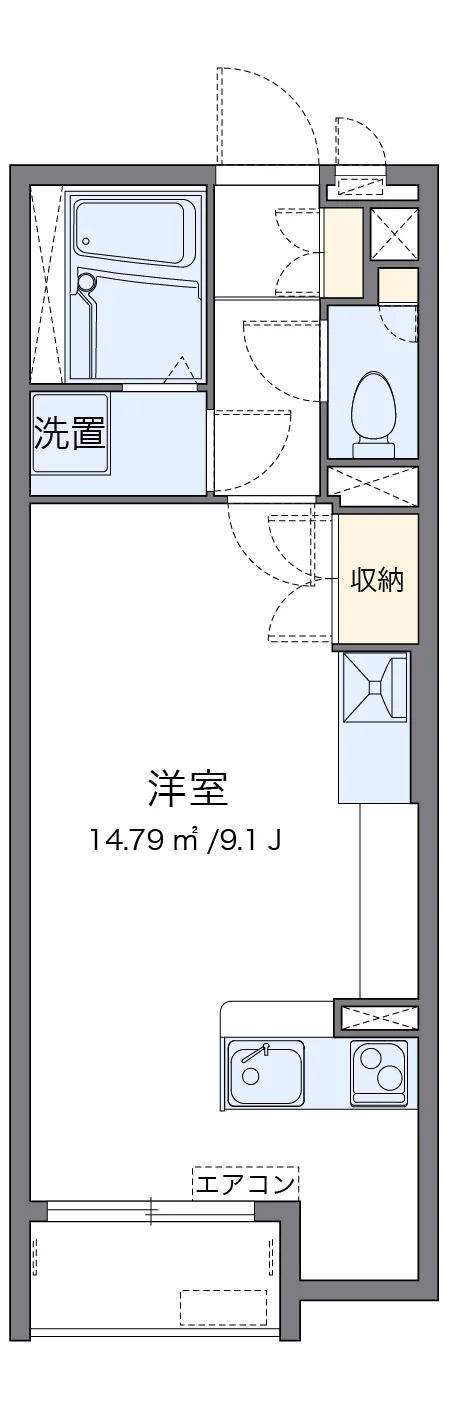 代表的な間取のため実際の間取とは異なる場合があります