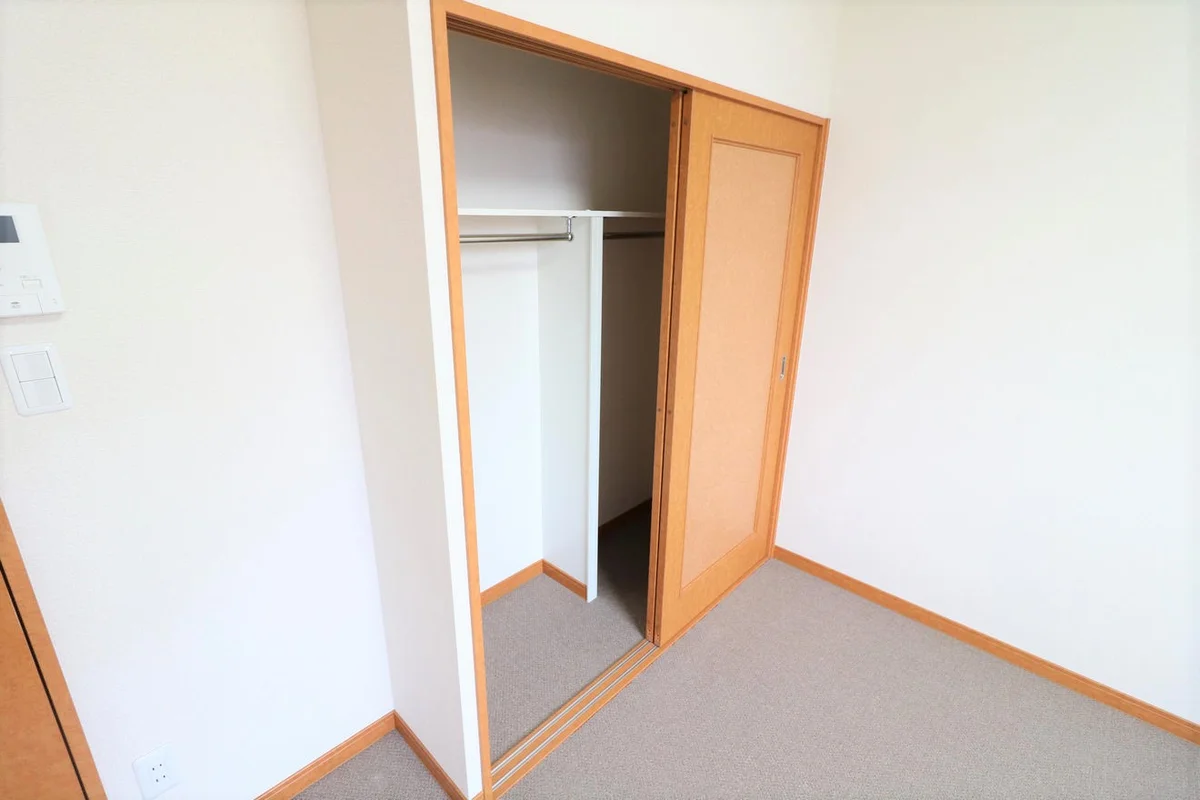 大型クローゼットにより女性の方でも収納が安心！