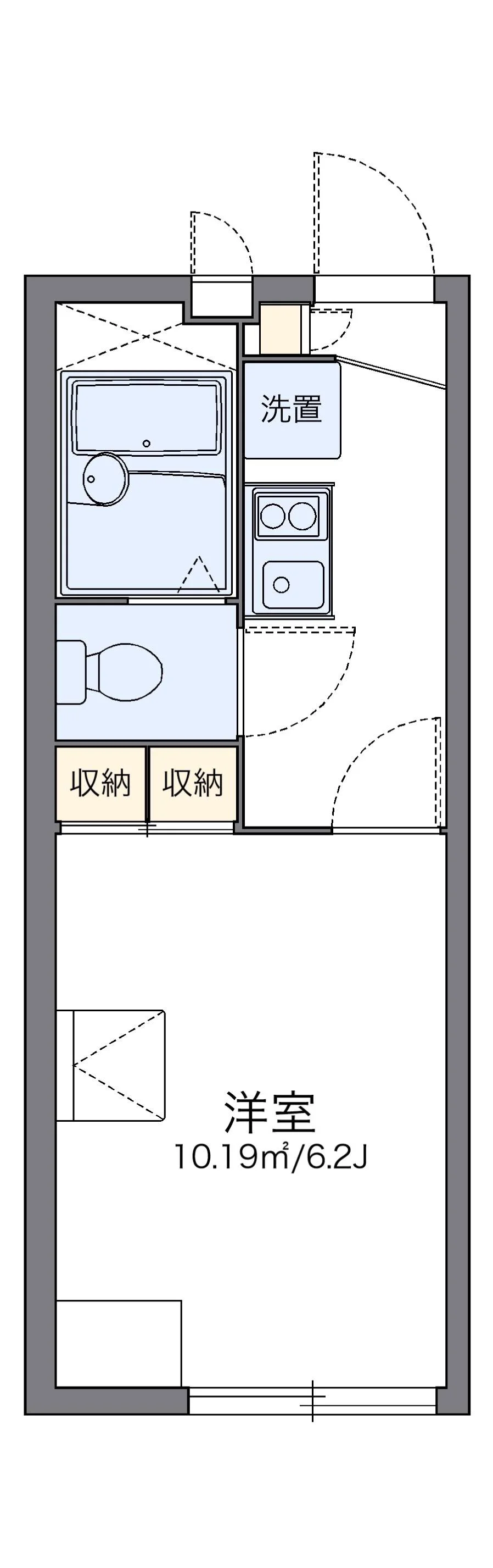 代表的な間取のため実際の間取とは異なる場合があります