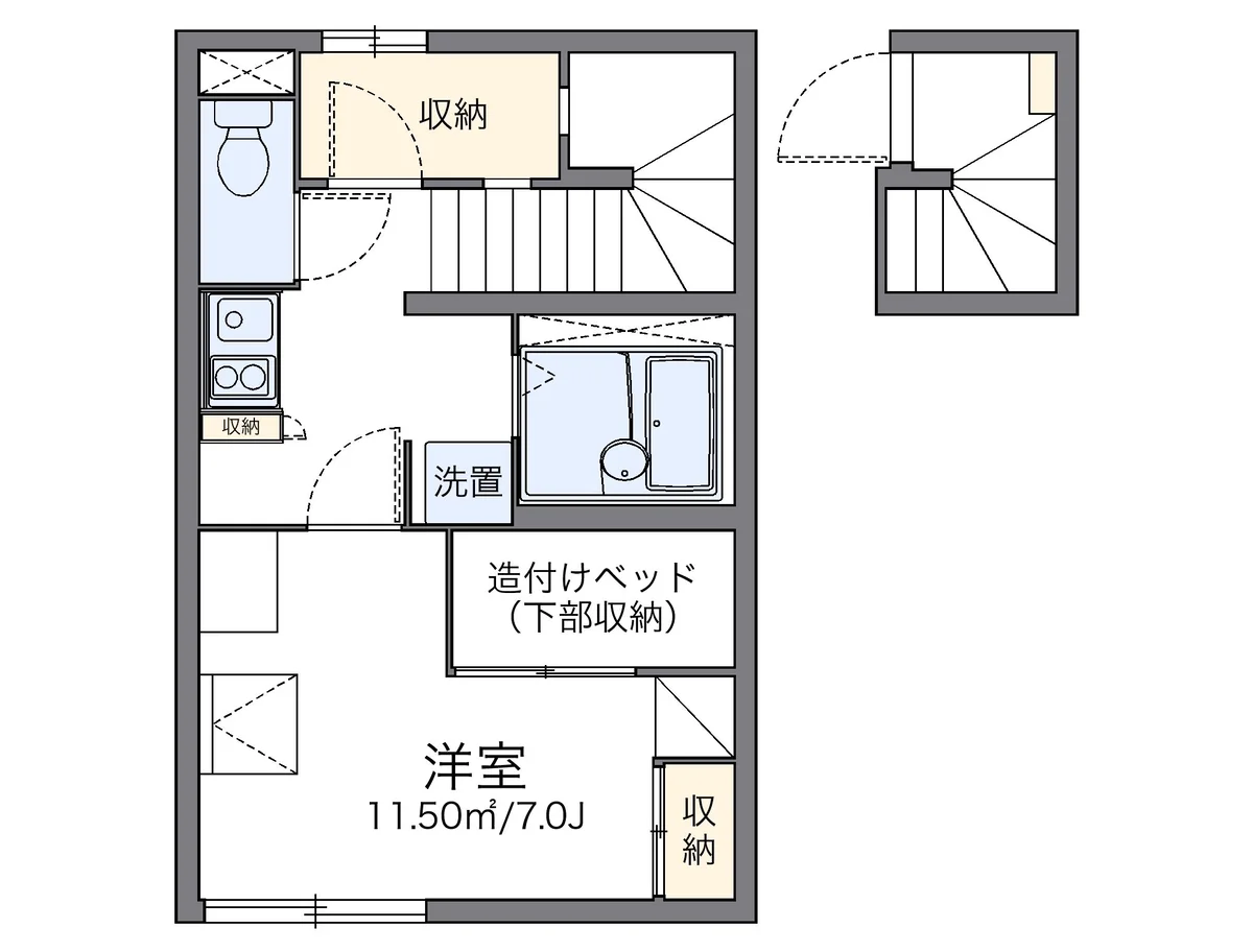 代表的な間取のため実際の間取とは異なる場合があります