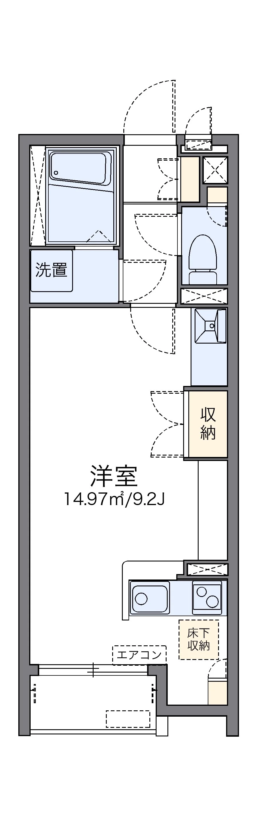 代表的な間取のため実際の間取とは異なる場合があります