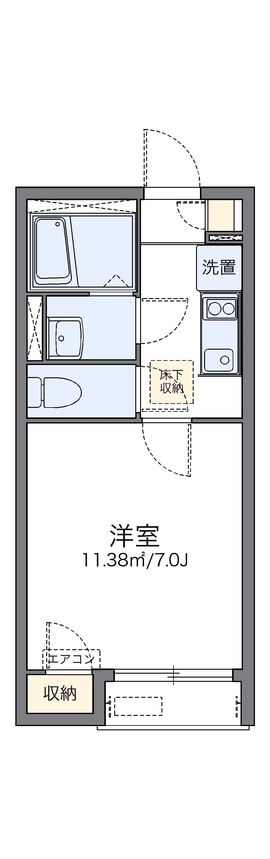 代表的な間取のため実際の間取とは異なる場合があります