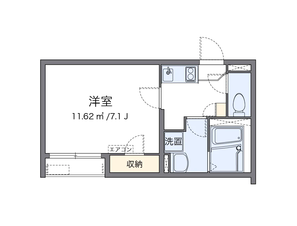 代表的な間取のため実際の間取とは異なる場合があります